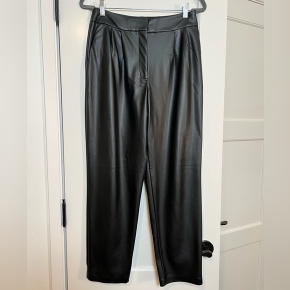 Express Faux Leather Ankle Pants - 8 Regular - Picture 4 of 6